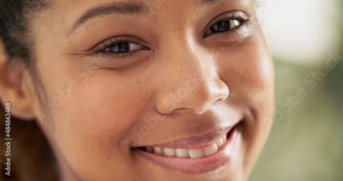 Wallpaper Mural Young, confident and smiling. Cheerful young woman smiling and looking content. Headshot of confident smiling millennial.   Torontodigital.ca