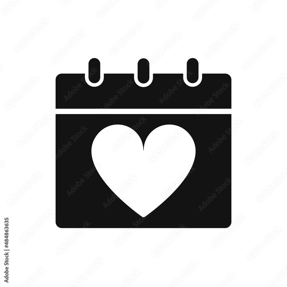 Calendar 14 February. Valentine's day holiday. Calendar 14 February. Valentine's day holiday.