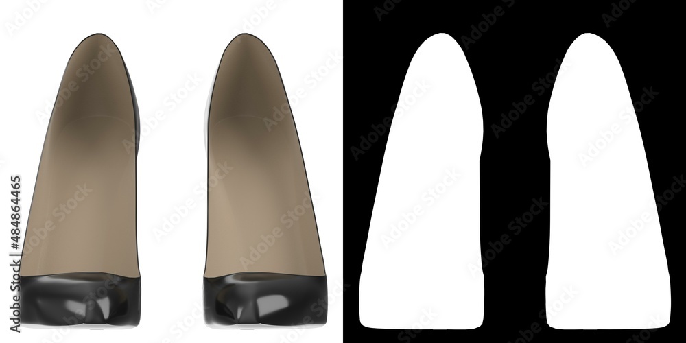3D rendering illustration of shoes 3D rendering illustration of shoes