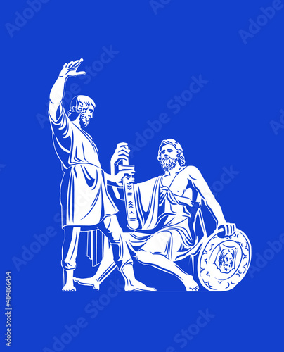 Monument Minin and Pozharsky, national unity day, Russia