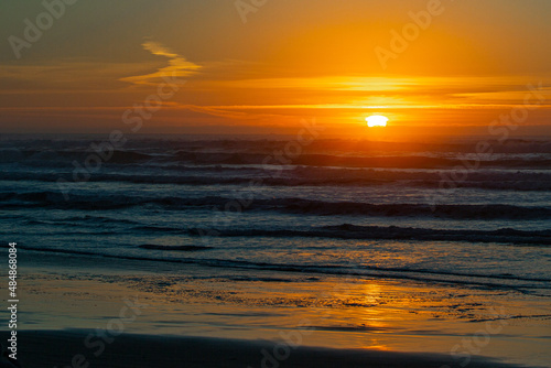 sunset on the beach