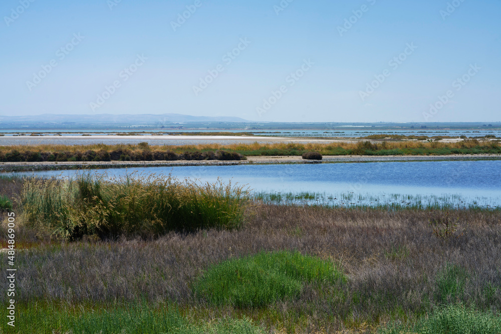 Salt flats at Margherita di Savoia, Apulia, Italy