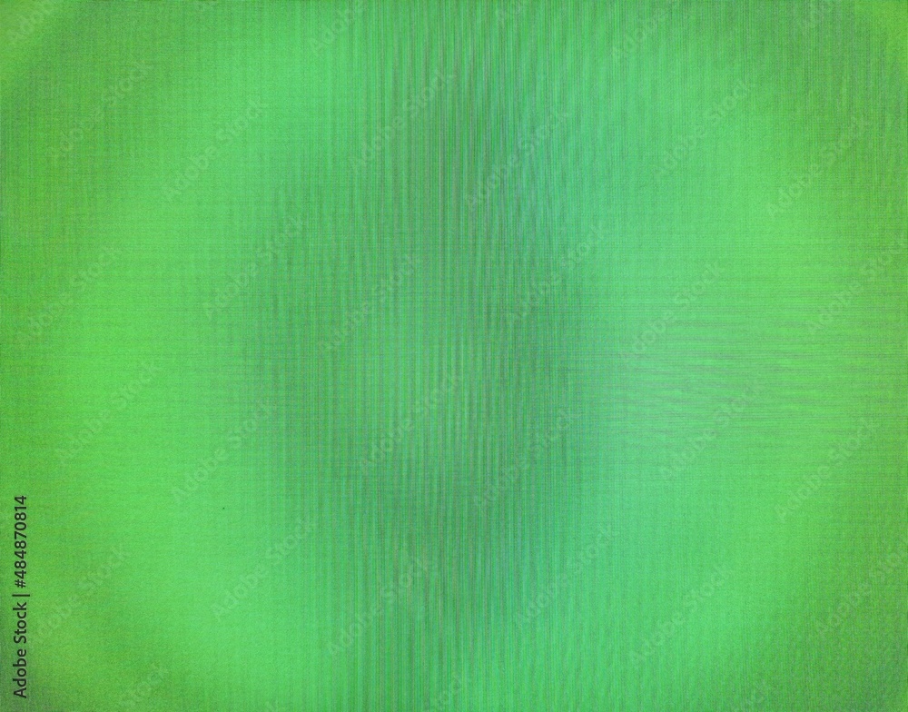 Fototapeta premium Abstract green background distortion of the monitor surface
