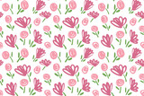 Flower Pattern - Seamless Vector Background