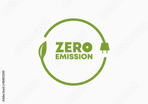 Zero emission background suitable for industry, eco, medical, pollution, automobile. Environmental zero waste nature friendly lifestyle. photo