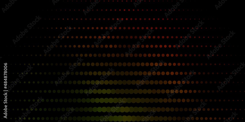 Dark Green, Yellow vector pattern with spheres. Abstract illustration with colorful spots in nature style. Design for your commercials. Dark Green, Yellow vector pattern with spheres. Abstract illustration with colorful spots in nature style. Design for your commercials.