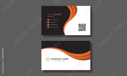 modern and creative name card and business card design template