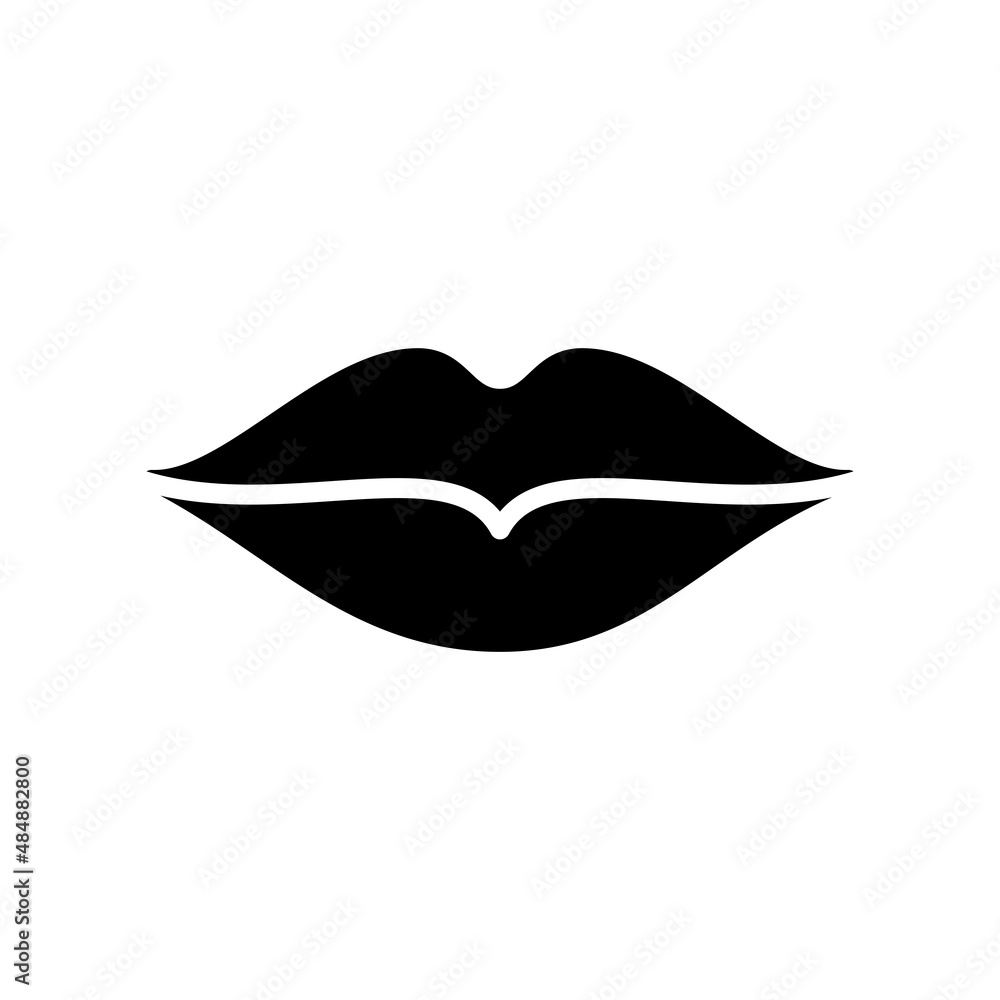 Lips Icon Vector Design Template Illustration Sign And Symbol Lips Icon Vector Design Template Illustration Sign And Symbol