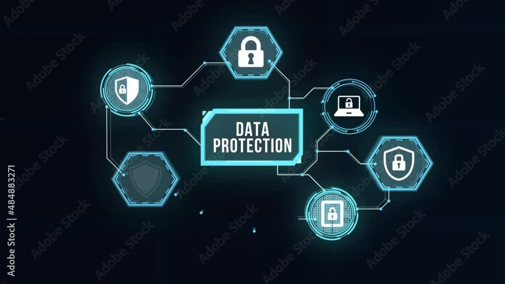 Internet, business, Technology and network concept. Cyber security data protection business technology privacy concept. Virtual button. Internet, business, Technology and network concept. Cyber security data protection business technology privacy concept. Virtual button.