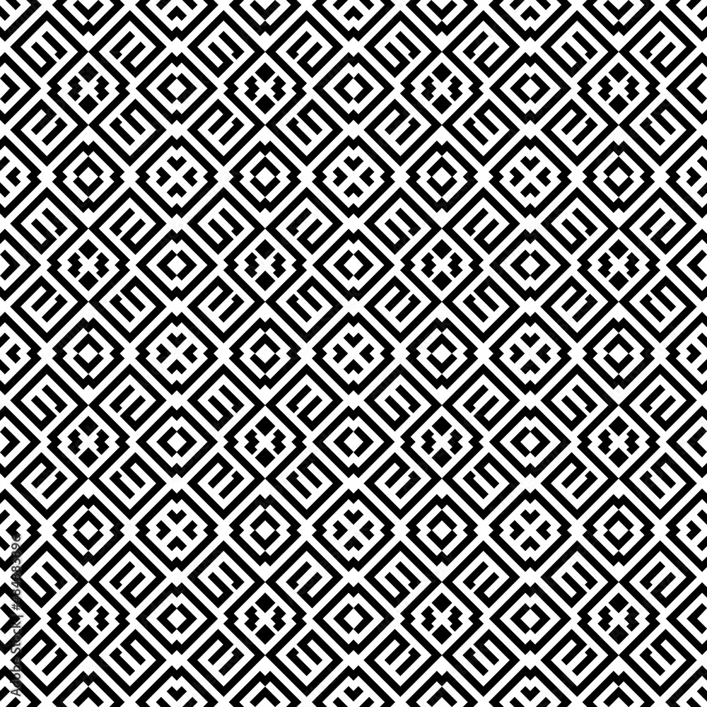 Seamless pattern with ethnic ornament. Embroidery background. Tribal wallpaper. Ethnical folk image. Tribe motif. Ancient mosaic. Digital paper, web design, textile print, backdrop. Vector art work. Seamless pattern with ethnic ornament. Embroidery background. Tribal wallpaper. Ethnical folk image. Tribe motif. Ancient mosaic. Digital paper, web design, textile print, backdrop. Vector art work.