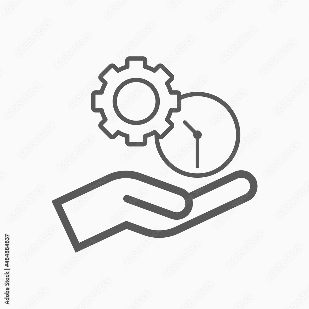 time management icon, management vector time management icon, management vector