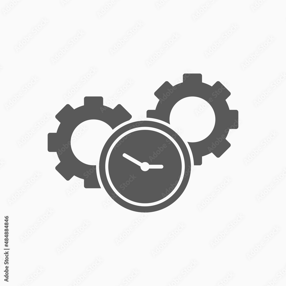 time management icon, management vector time management icon, management vector