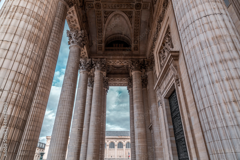 The Church of Saint-Sulpice, a Roman Catholic church in Paris, France