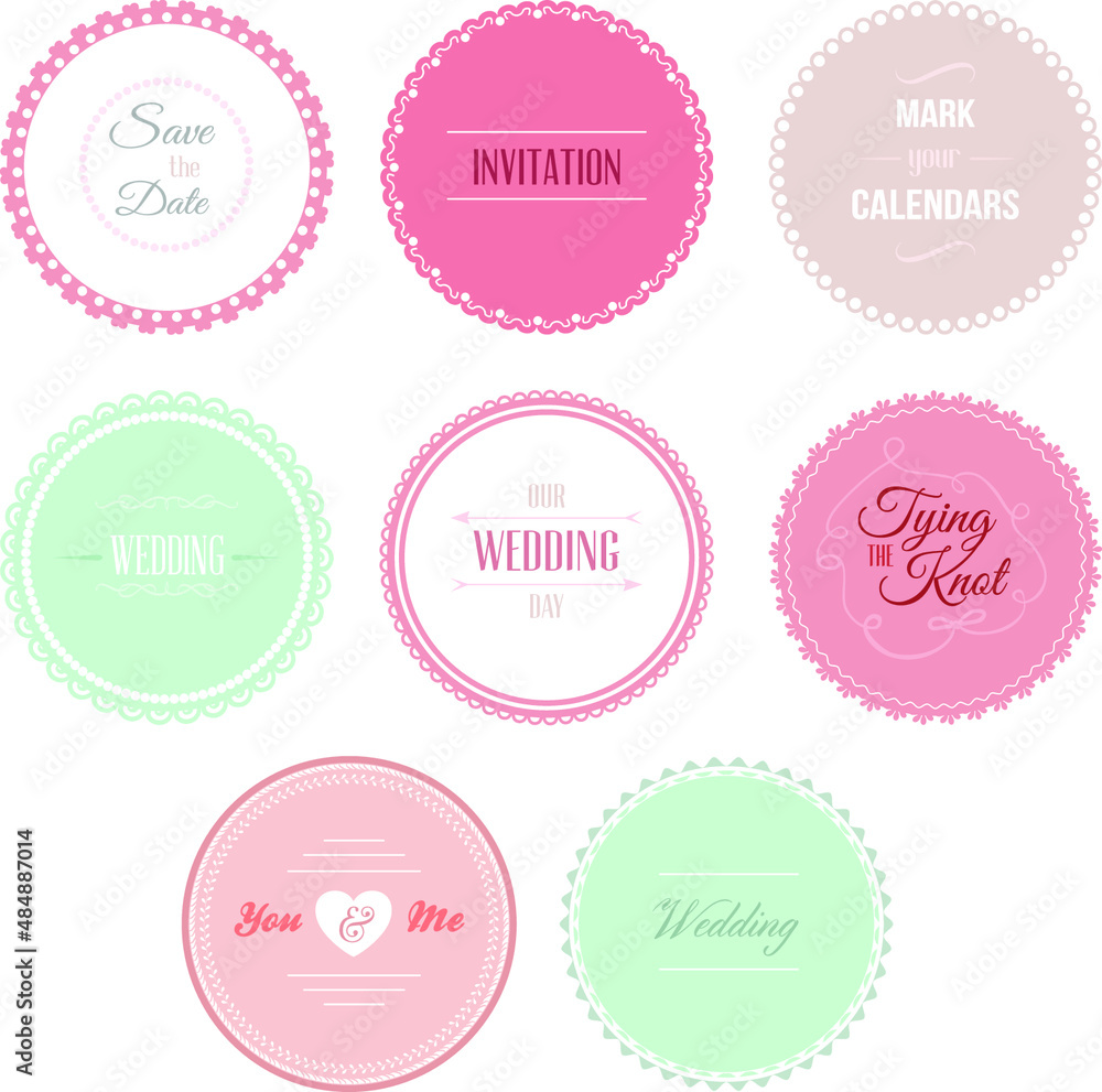 set of wedding invitations labels and stickers set of wedding invitations labels and stickers