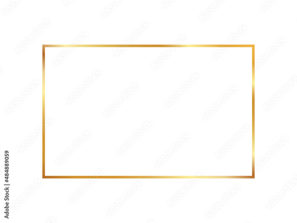 Gold frame vector. Gold frame on white background. Stylish vector invitation gold frame Gold frame vector. Gold frame on white background. Stylish vector invitation gold frame