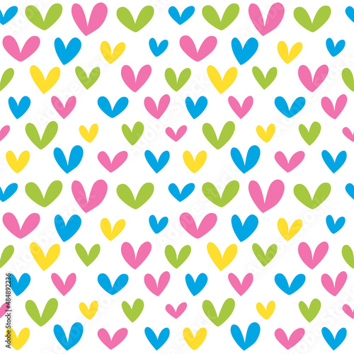 Hearts seamless background 