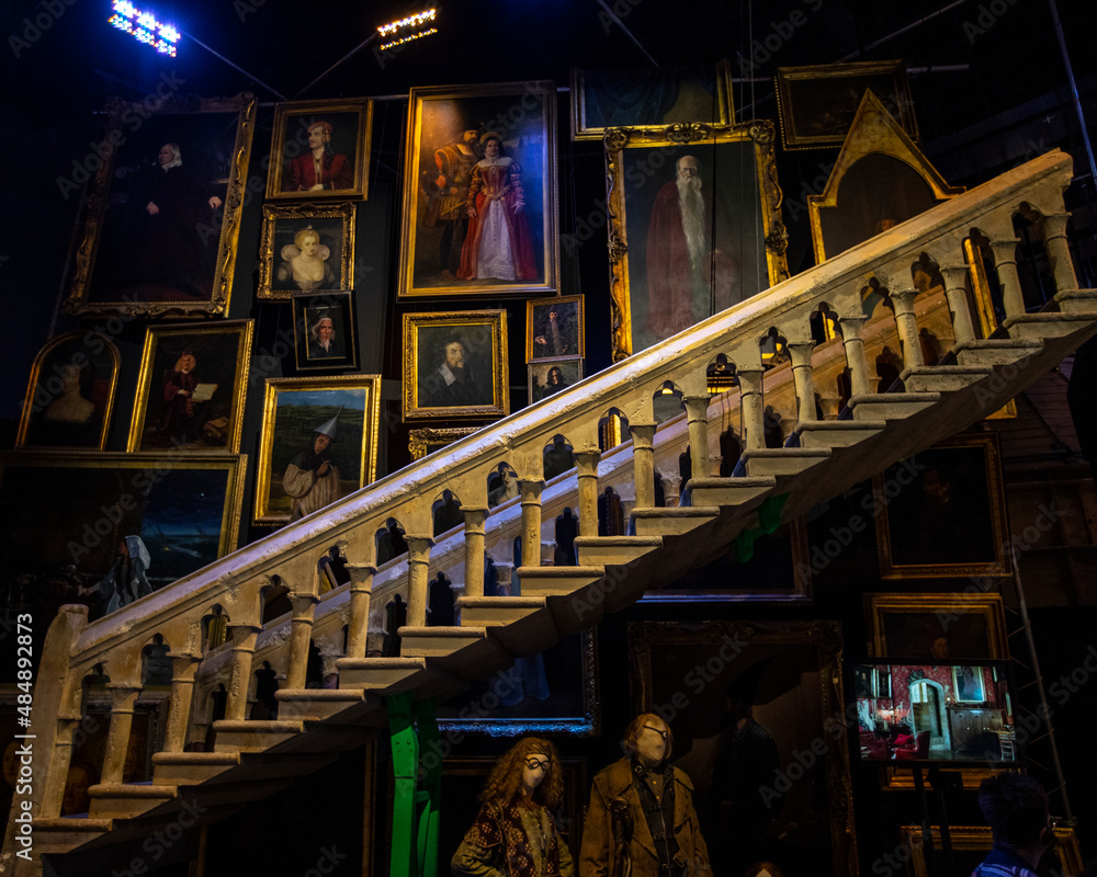 Fototapeta premium Marble Staircase at The Making of Harry Potter at Warner Bros Studios