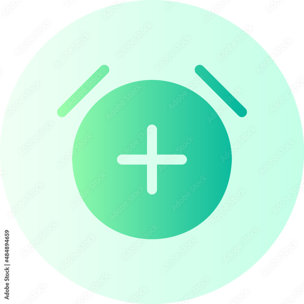 Obraz premium alarm gradient icon