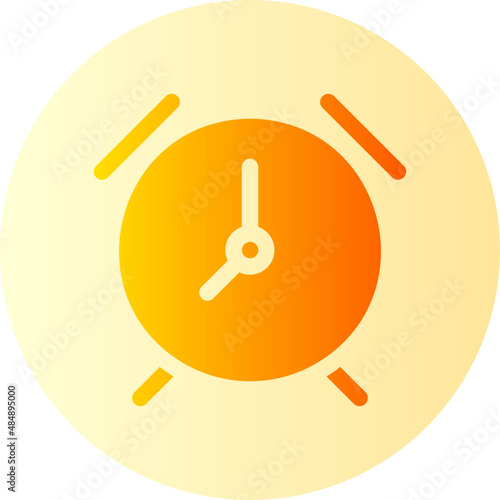 alarm clock gradient icon