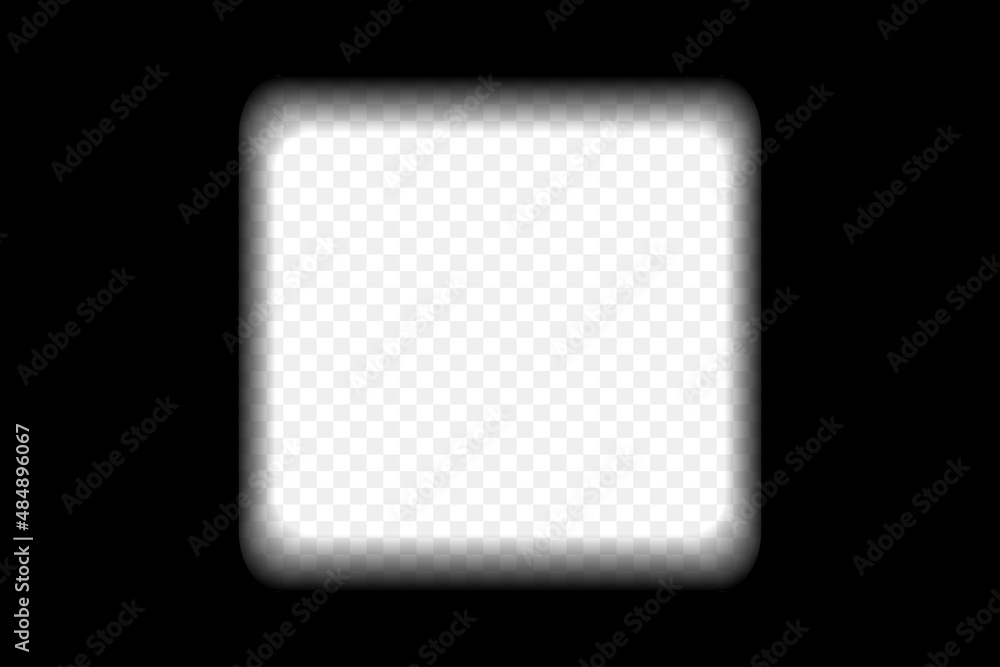 Old black cinematic frame with transparent background. Antique filmstrip slide template in realistic style. Vector illustration. Old black cinematic frame with transparent background. Antique filmstrip slide template in realistic style. Vector illustration.