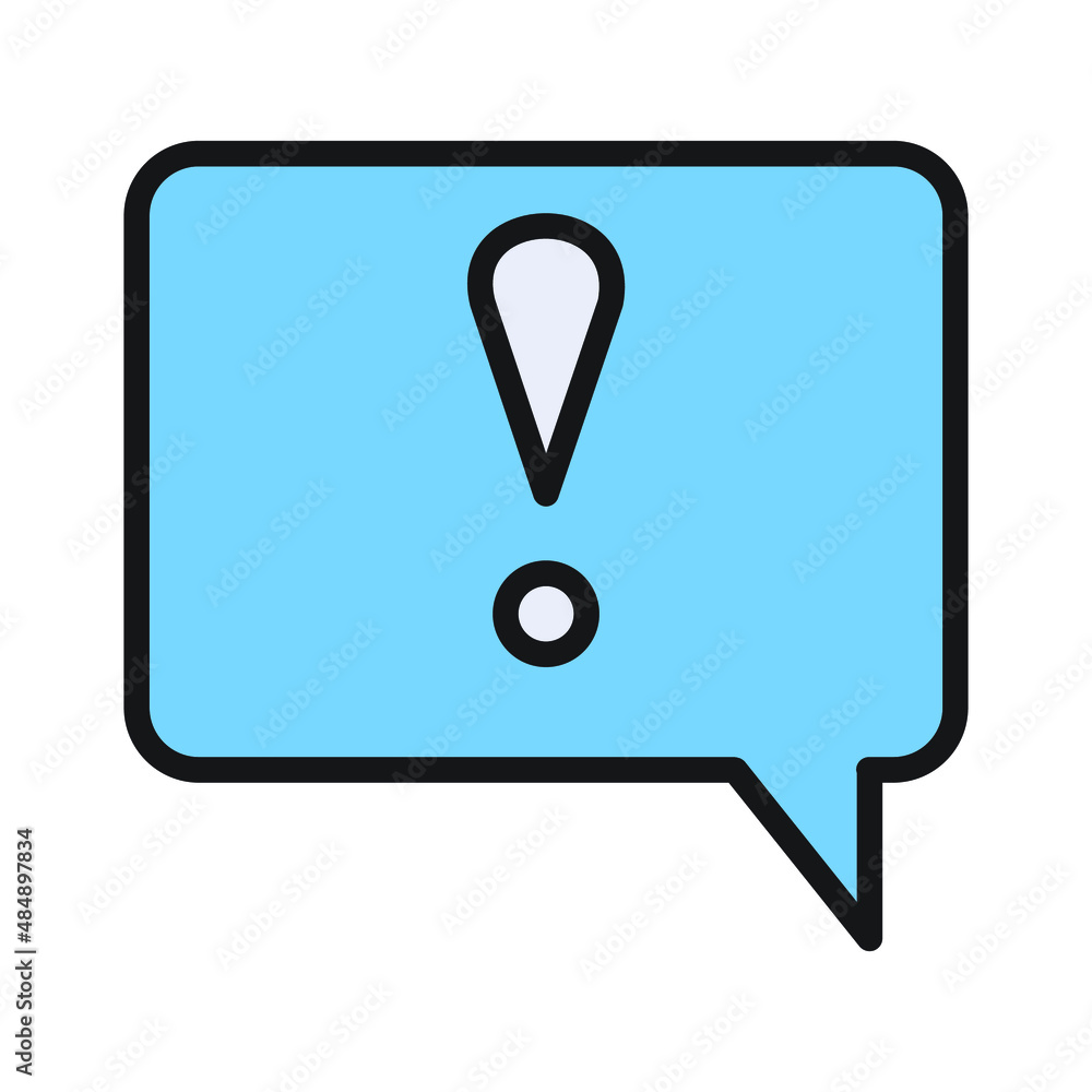 Alert bubble Isolated Vector icon which can easily modify or edit
Alert bubble Isolated Vector icon which can easily modify or edit