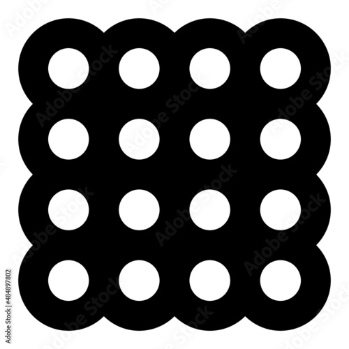 black and white circle