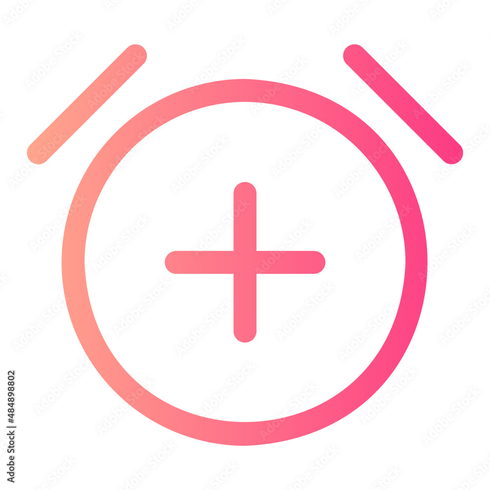 alarm gradient icon alarm gradient icon