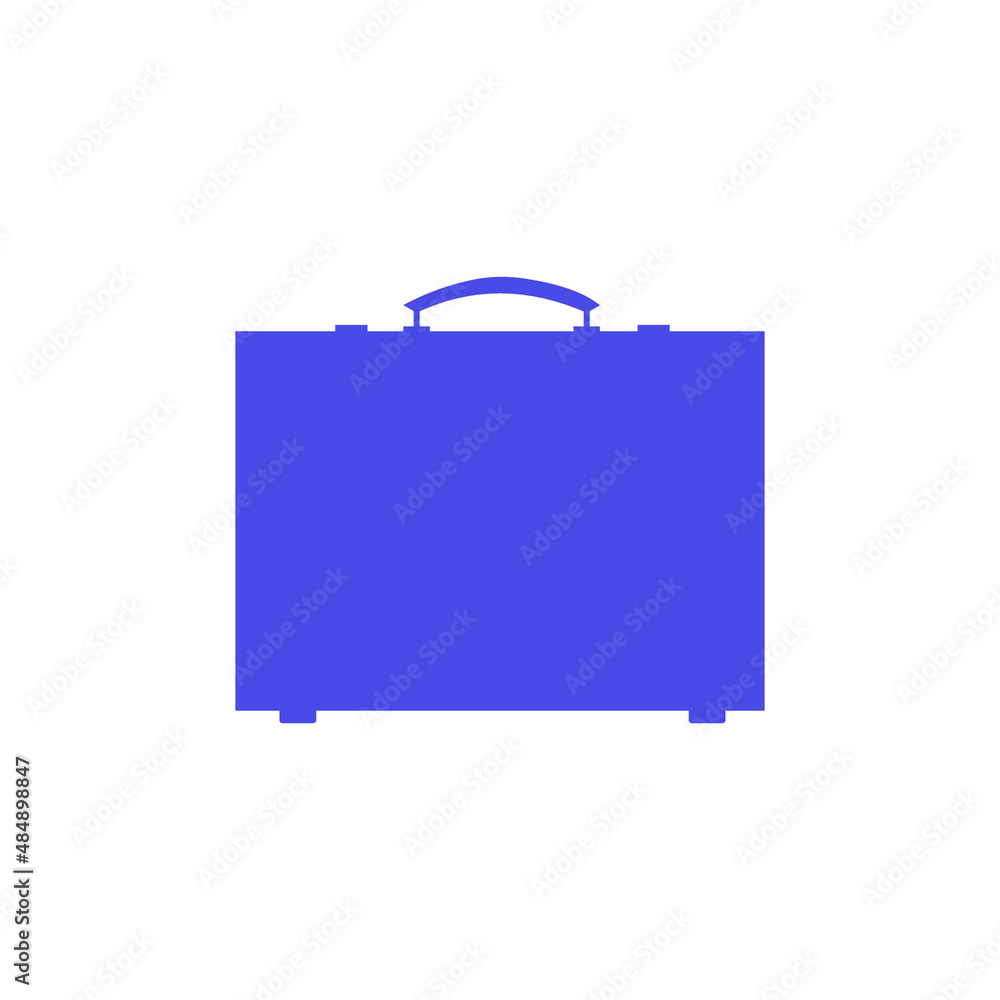 Suitcase in very peri. Vector icon isolated on white background. Suitcase in very peri. Vector icon isolated on white background.