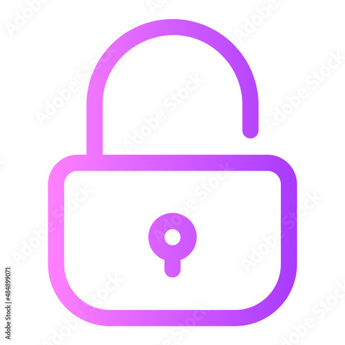 unlock gradient icon