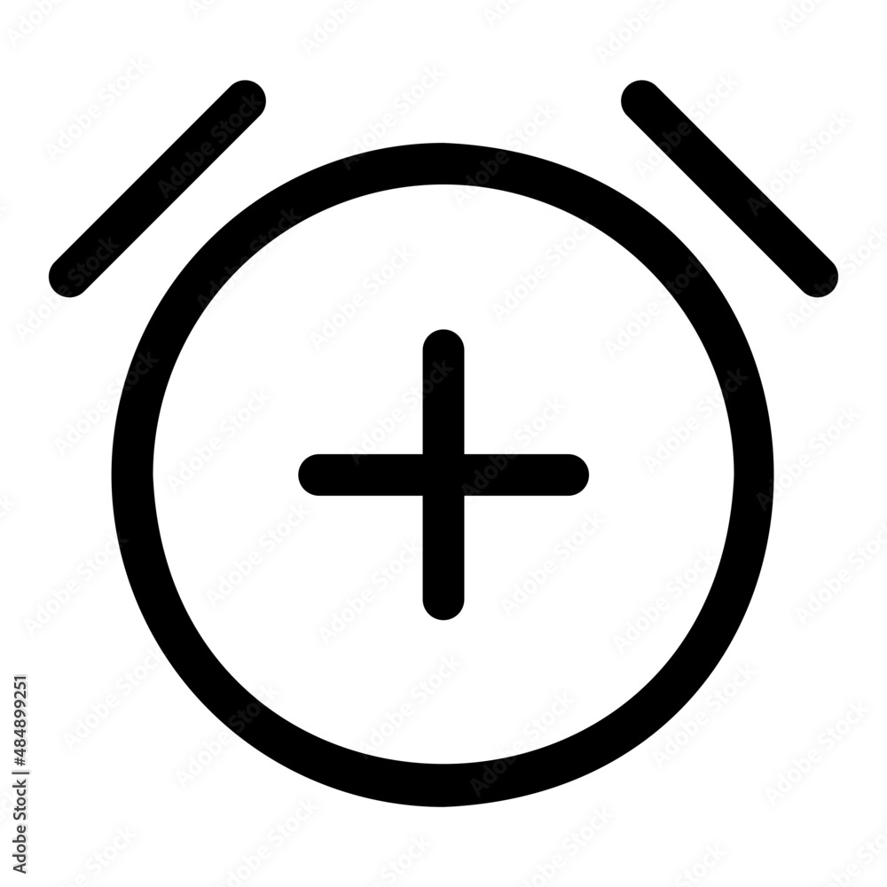 Obraz premium alarm line icon