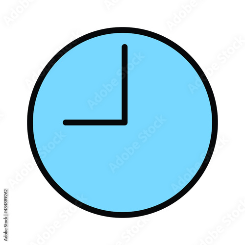 Clock Isolated Vector icon which can easily modify or edit