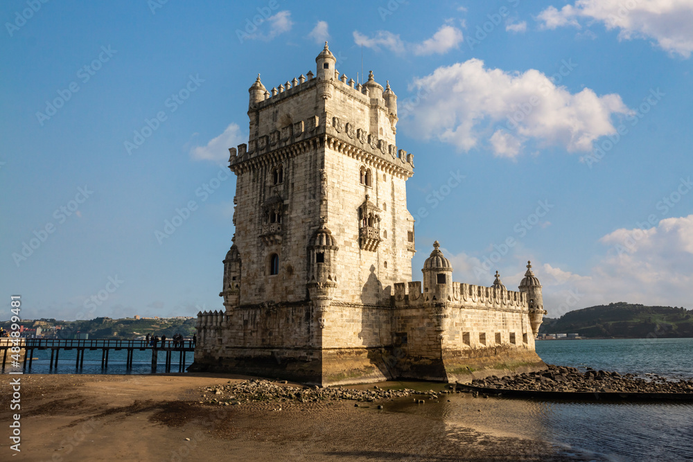 Belem tower in Lisbon Portugal, summer day