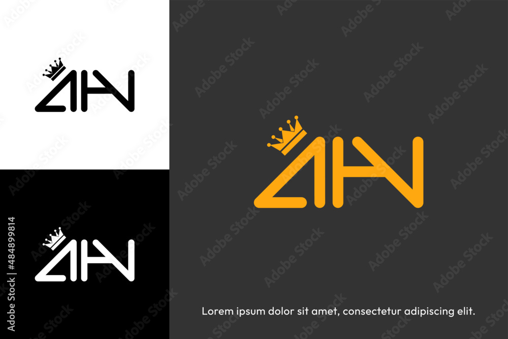 Golden Luxury elegant logo AZ initials concept Golden Luxury elegant logo AZ initials concept