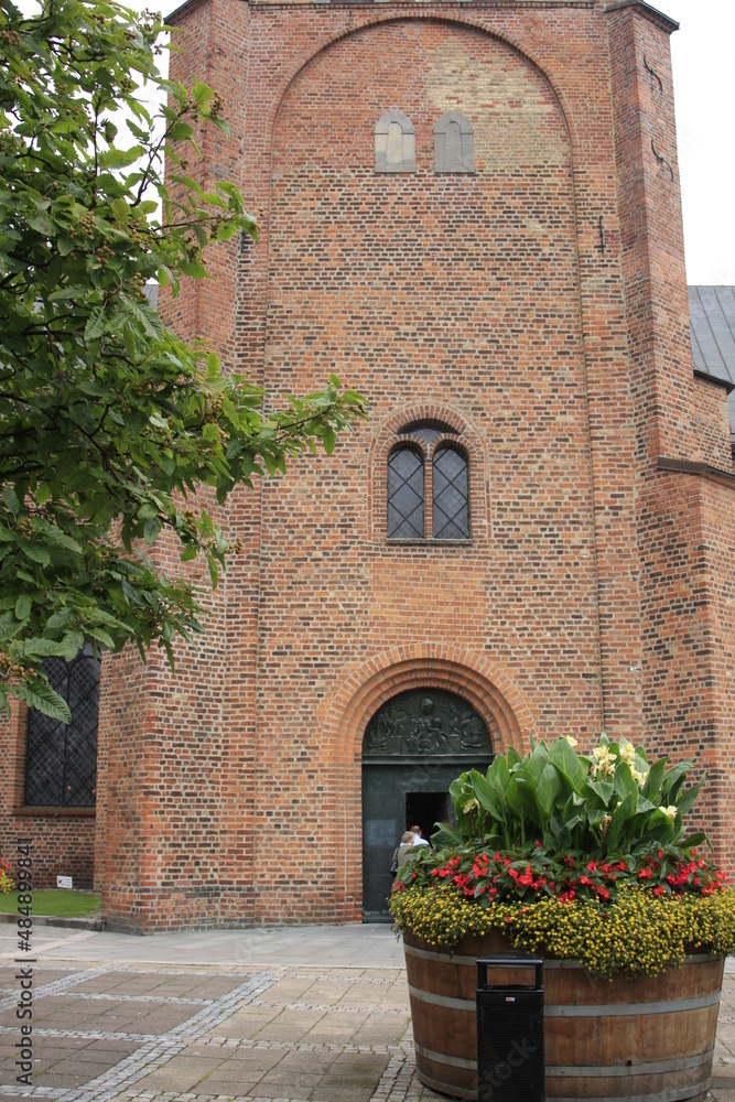 Glockenturm der Santa Maria Kirche, Ystad, Skåne län, Schweden - 
Bell tower of Santa Maria Church, Ystad, Skåne County, Sverige