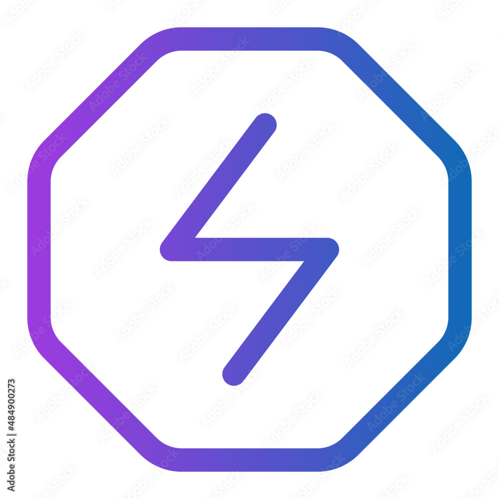 thunderbolt line icon thunderbolt line icon