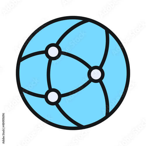 web network Isolated Vector icon which can easily modify or edit  