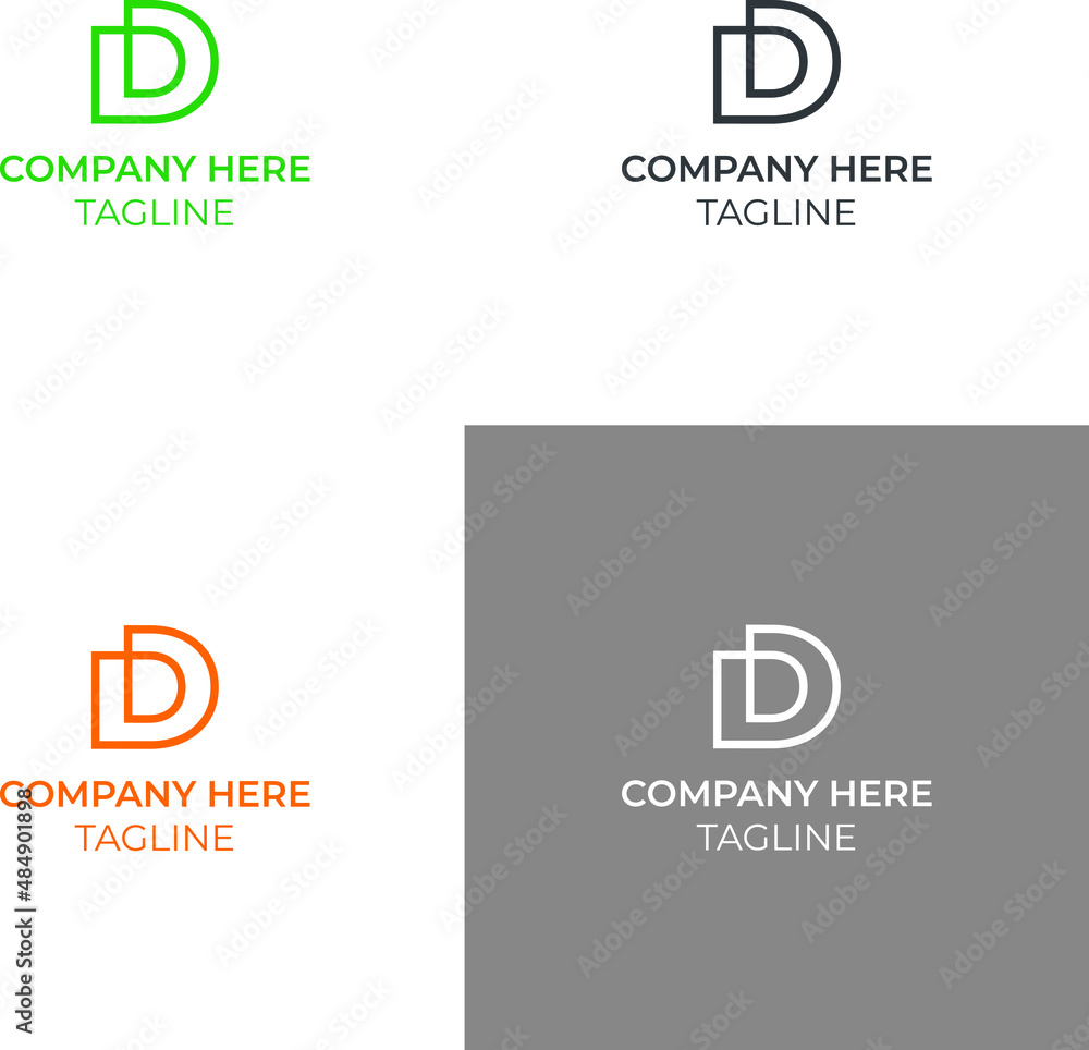 Creative D letter modern Logo,d logo for business Creative D letter modern Logo,d logo for business