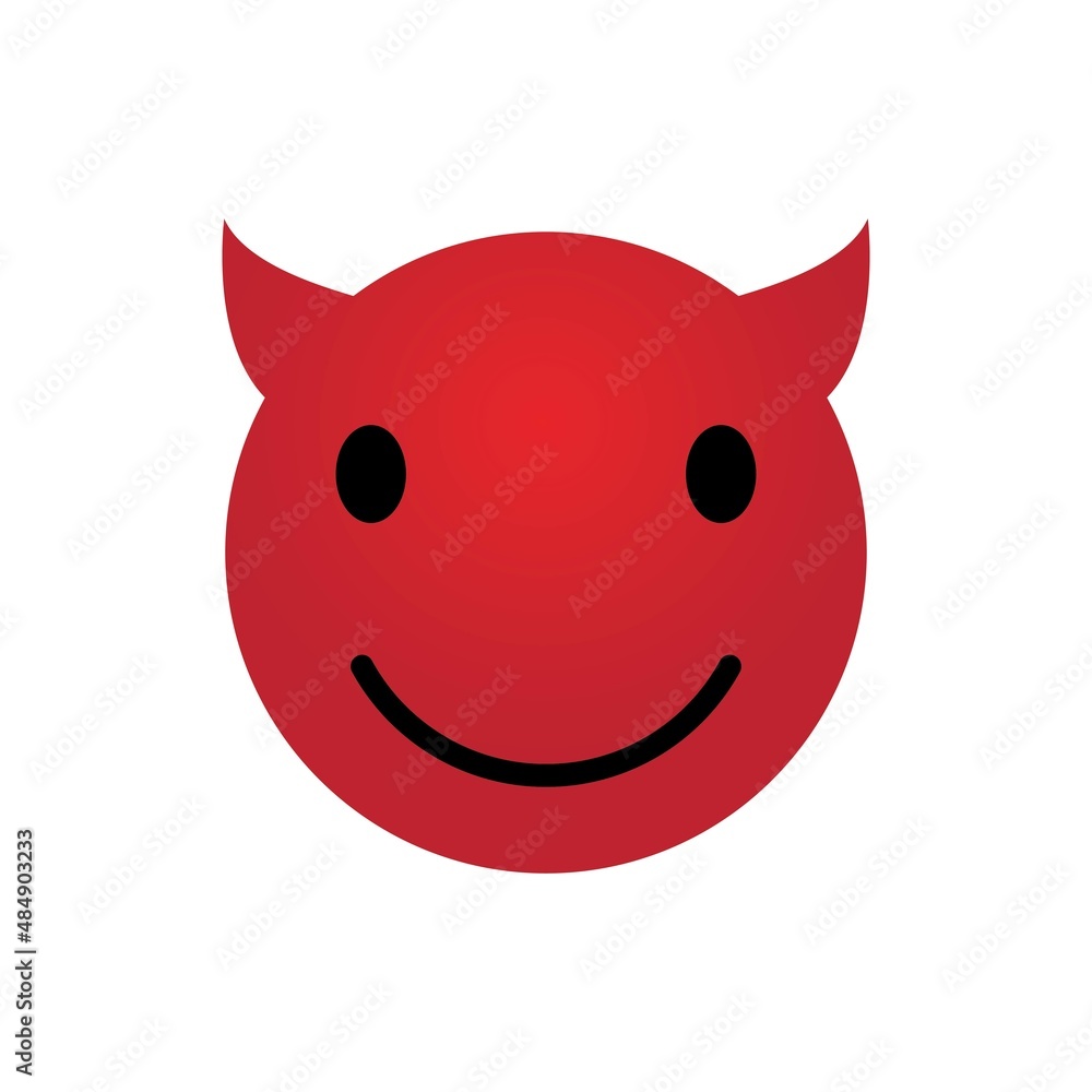 Devil horn Vector icon for emoji or emoticon logo chat and other Devil horn Vector icon for emoji or emoticon logo chat and other