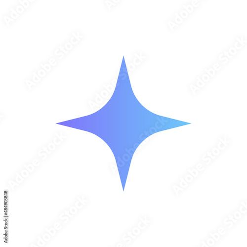 Stars twinkle vector icon with gradient