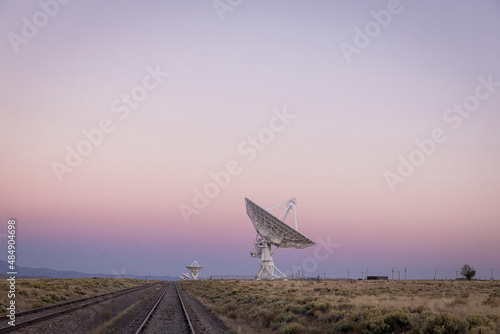 Very Large Array satellite dishes in New Mexico photo