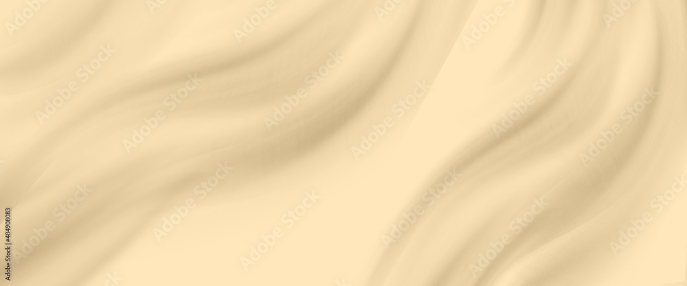 cream color cloth background abstract with soft waves