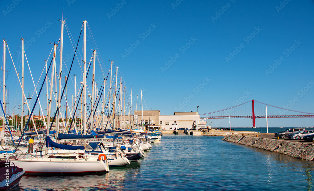 Lisbon Marina in Belem District, Portugal