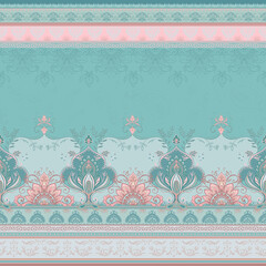 Acrylglasbilder Muster Luxuriöses Paisley Muster im Boho Stil  © Fleur*Design