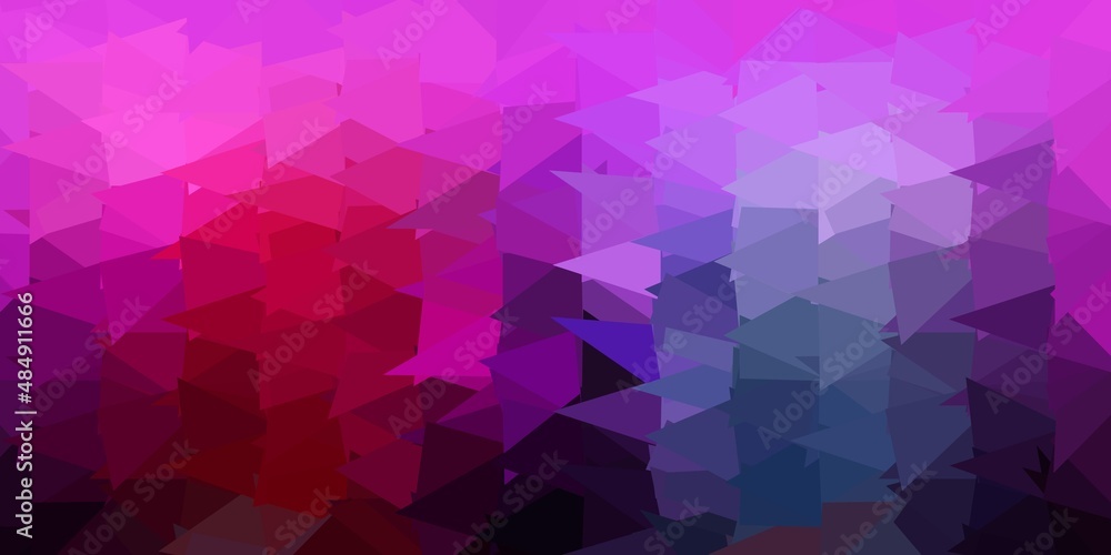 Dark pink, green vector poly triangle template. Dark pink, green vector poly triangle template.