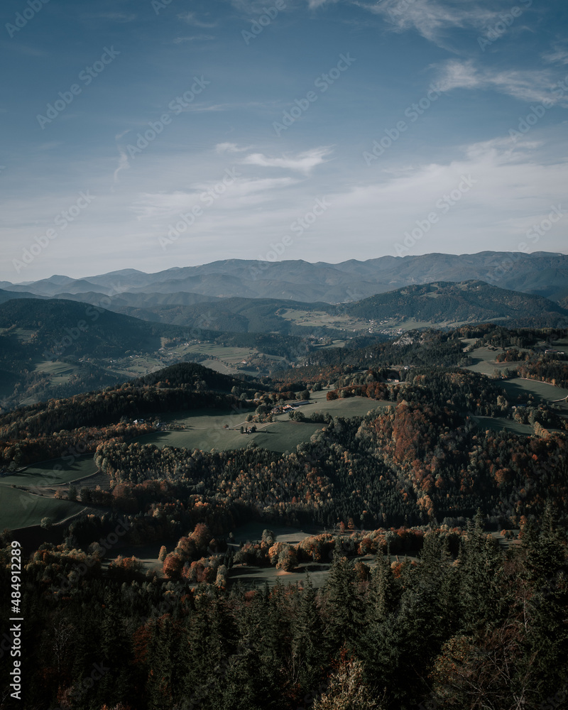 beautful mountain landscapes in austria
