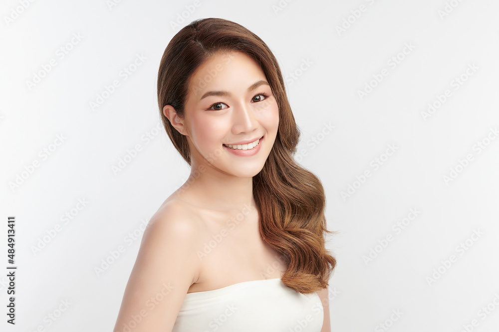 Beautiful young asian woman with clean fresh skin on white background, Face care, Facial treatment, Cosmetology, beauty and spa, Asian women portrait. Beautiful young asian woman with clean fresh skin on white background, Face care, Facial treatment, Cosmetology, beauty and spa, Asian women portrait.