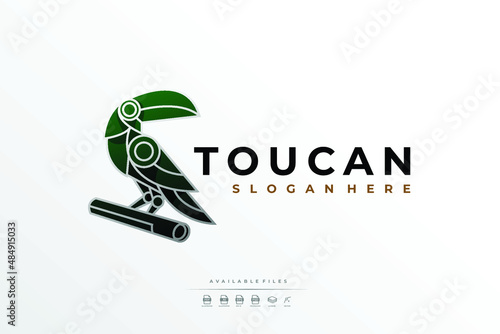 outline, logotype, modern, company, graphic, linear, minimalist, gradient, luxury, gold, mascot, minimal, geometric, animals, toucan, exotic, illustration, wing, drawing, abstract, art, business, wild