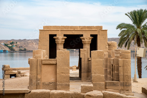 Cuadro en lienzo Philae Temple of ISIS on Agilkia Island in Lake Nasser, Aswan, Egypt