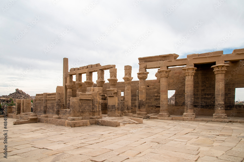 Philae Temple of ISIS on Agilkia Island in Lake Nasser, Aswan, Egypt