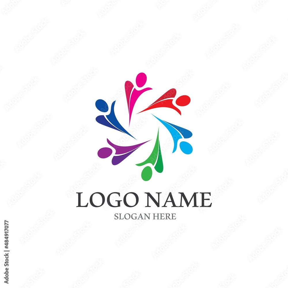 Community, network and social icon Community, network and social icon
